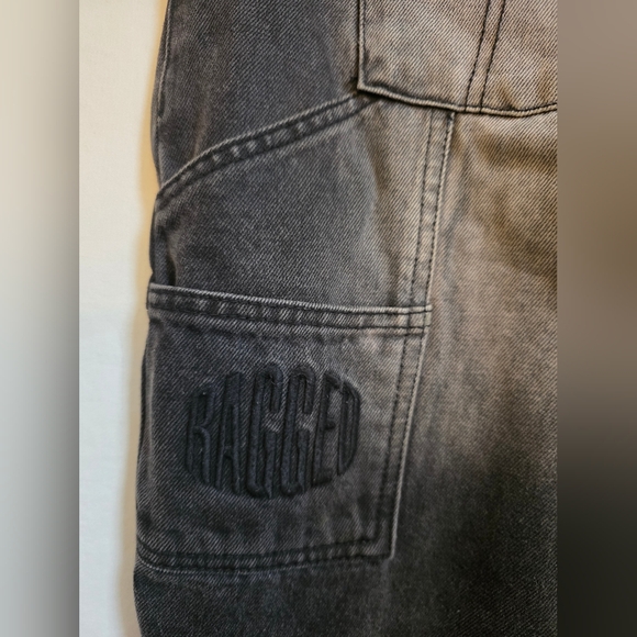 The Ragged Priest Sweeper Jeans Wide Leg Charcoal 28 - Picture 3 of 7